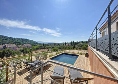 piscine et Luberon